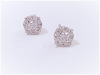 Earrings Davite & Delucchi Woman in White Gold Diamante 0.53 Ct BB0086700S - BB0086700S